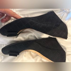 wedge shoe worn twice